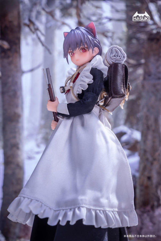 Musketeer Fitchi back view showing detailed cape and costume tailoring