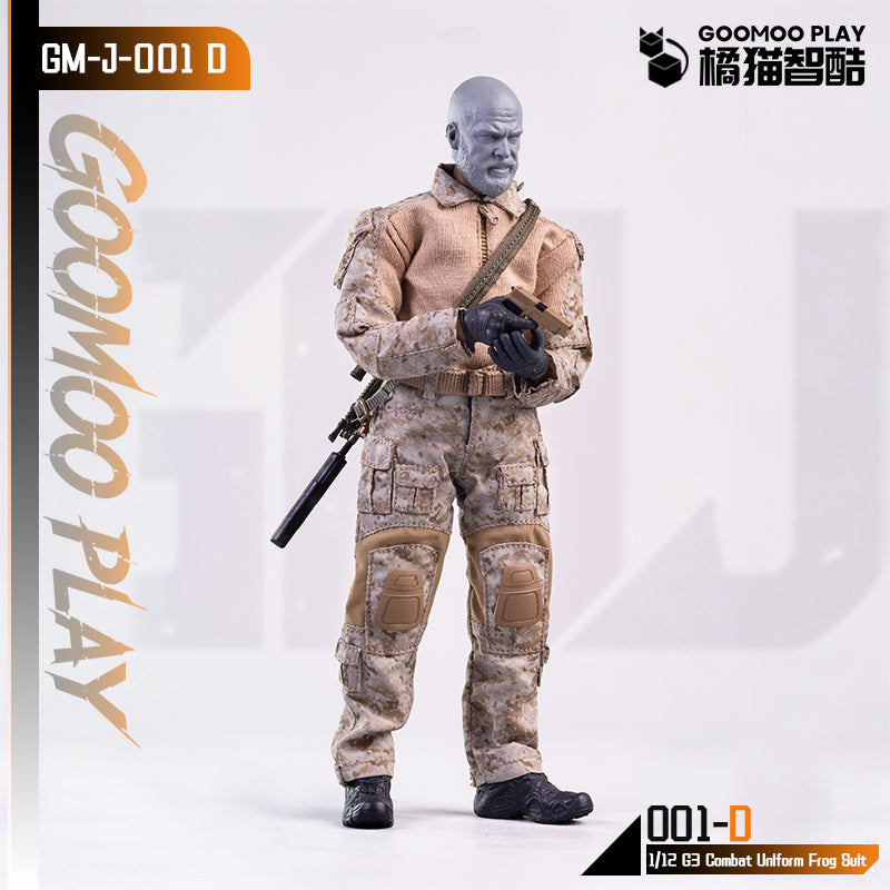 GOOMOO G3 Combat Uniform Frog Suit 1/12 Action Figure Outfit Set
