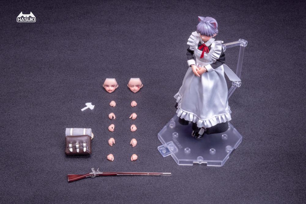 PA010 Musketeer Fitchi standing pose on display base with character card