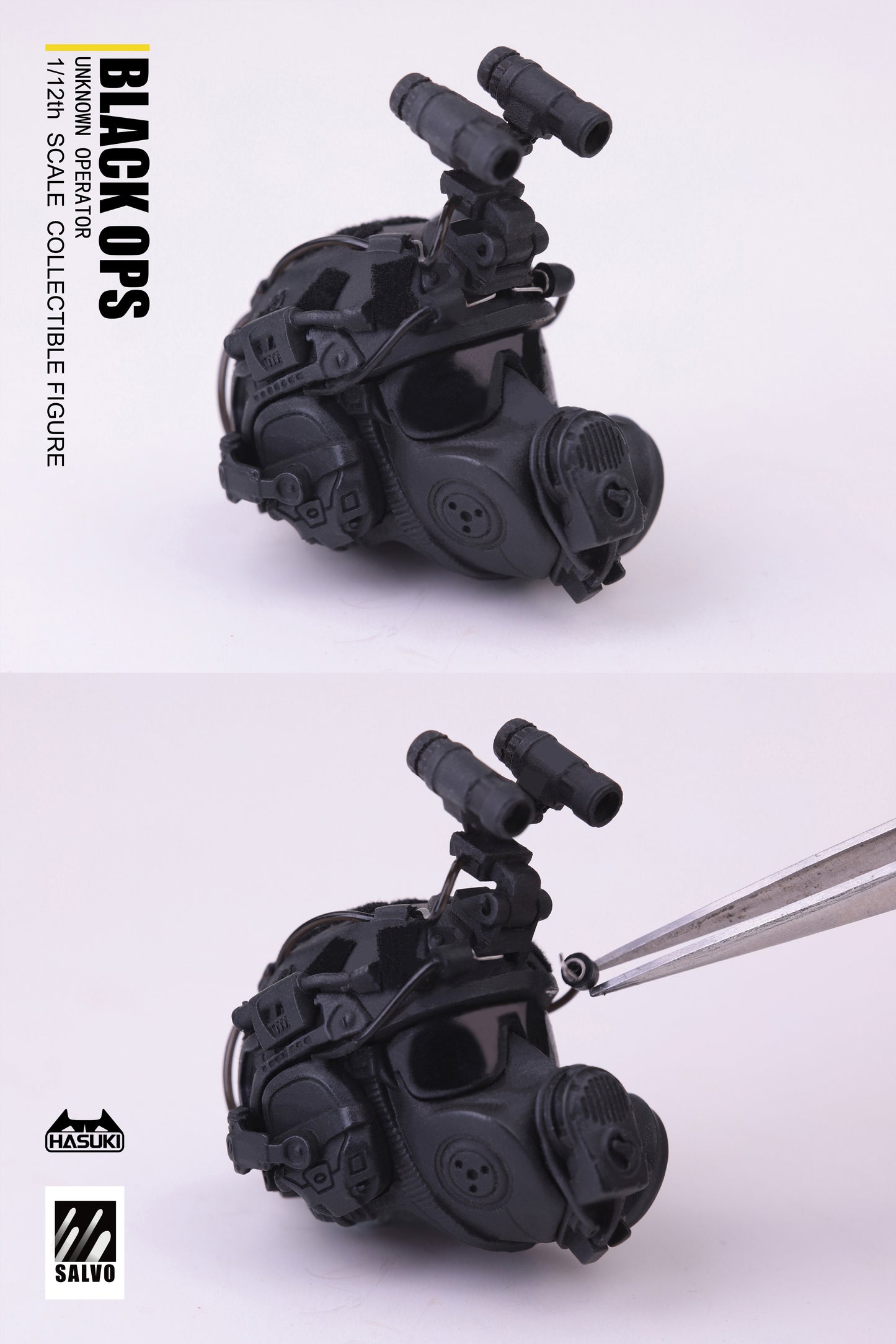 SA01 Black Ops kneeling shooting stance with suppressed carbine