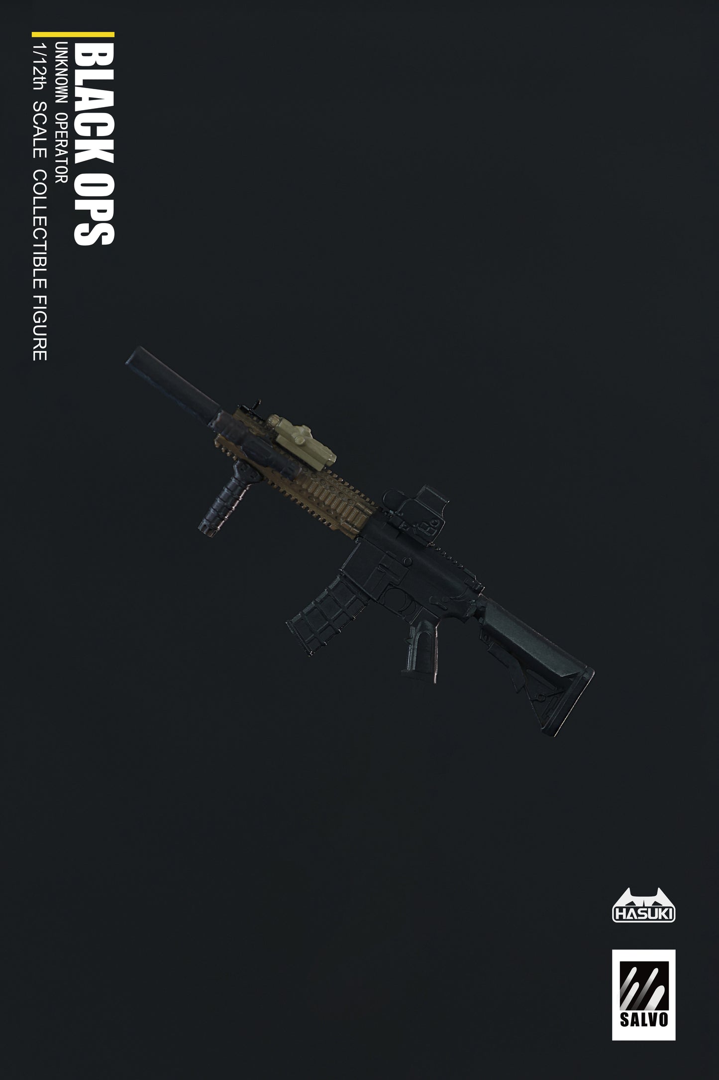 Alternate display pose — operator scanning with pistol drawn