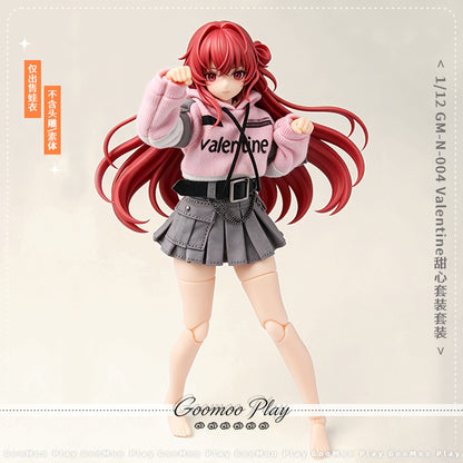 GOOMOO Sweetheart Valentine 1/12 Mecha Girl Outfit Set