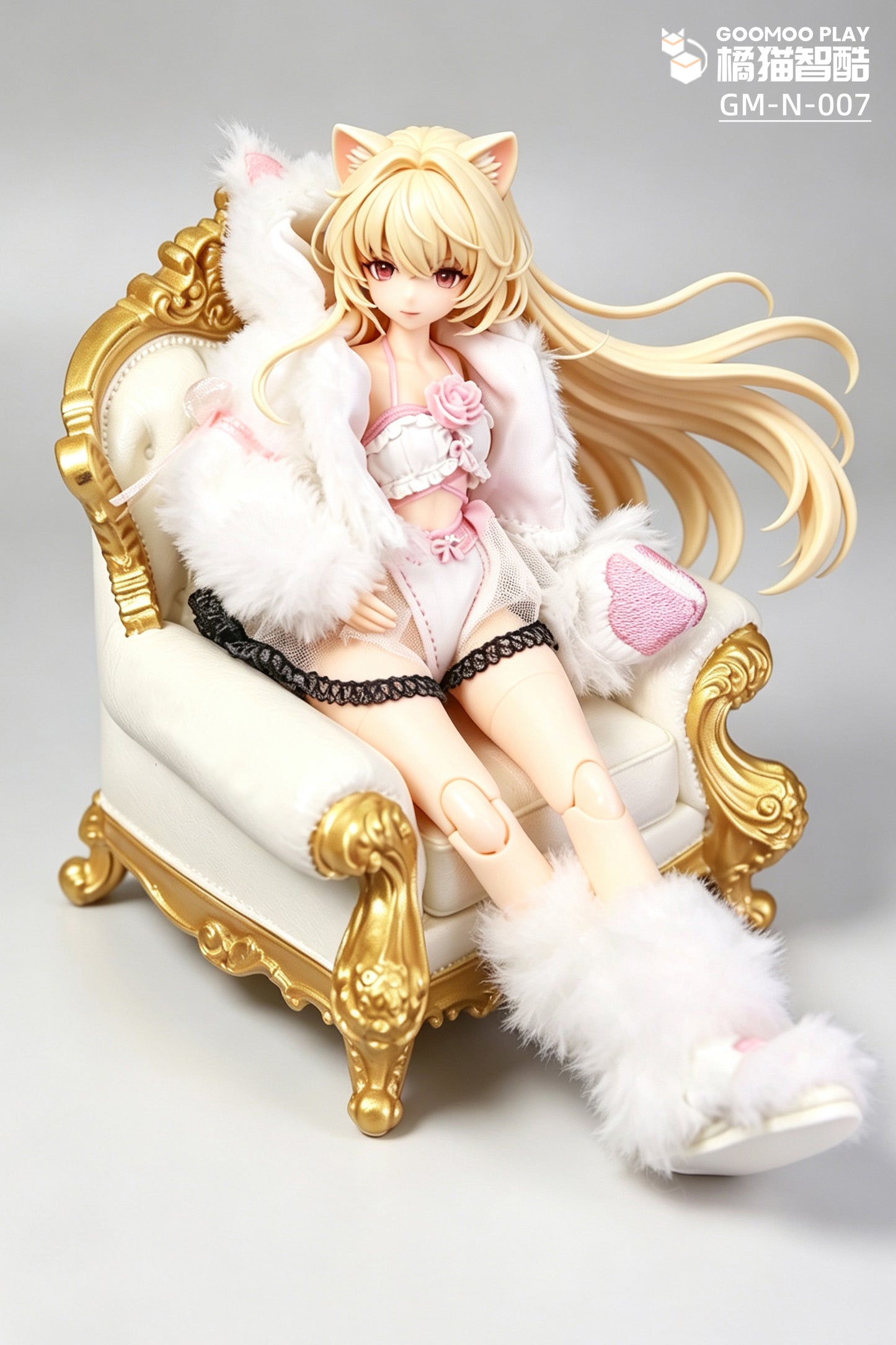 1/12スケール衣装セット – スノーネコ人形の服とファージャケット&ポーブーツ