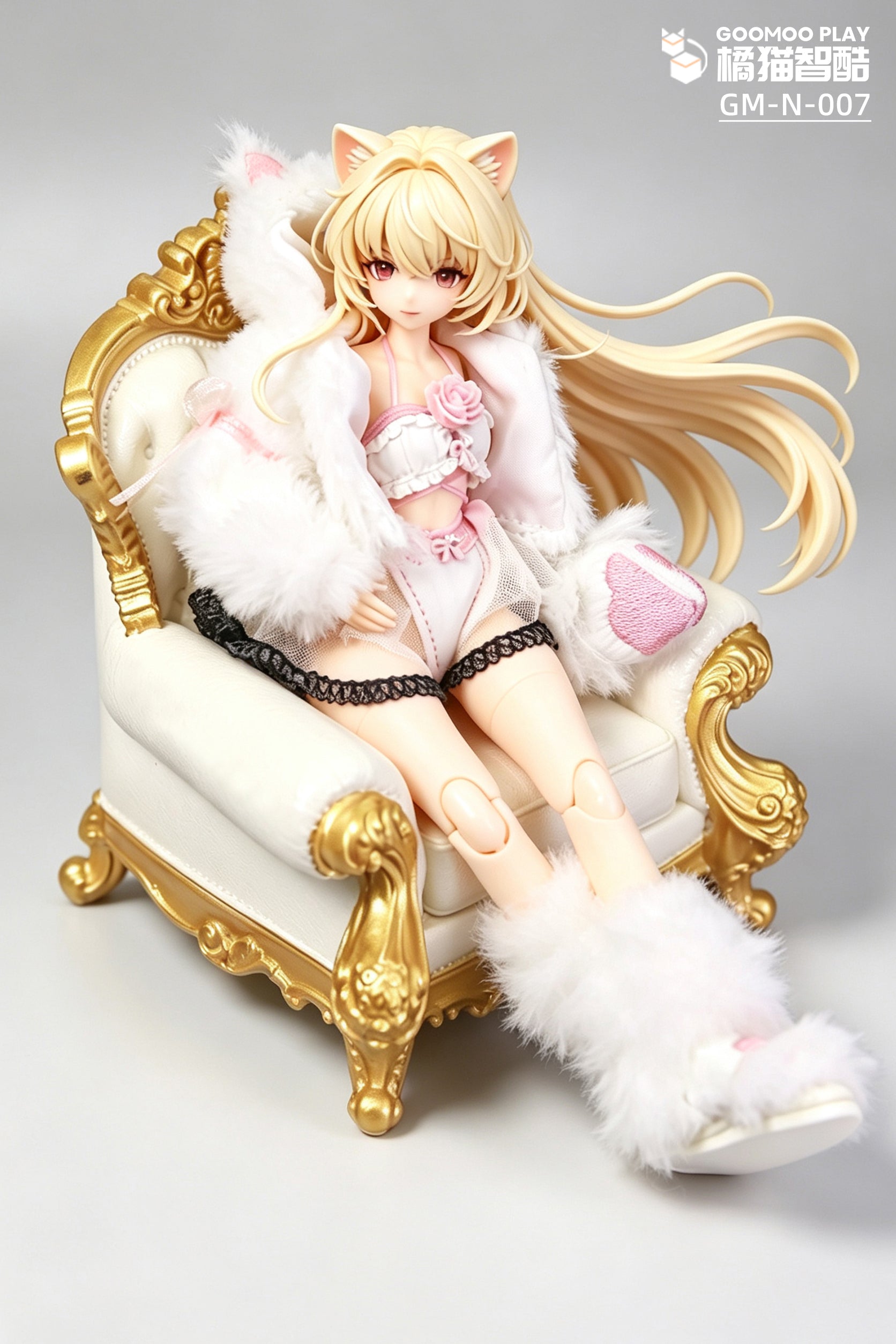 1/12スケール衣装セット – スノーネコ人形の服とファージャケット&ポーブーツ