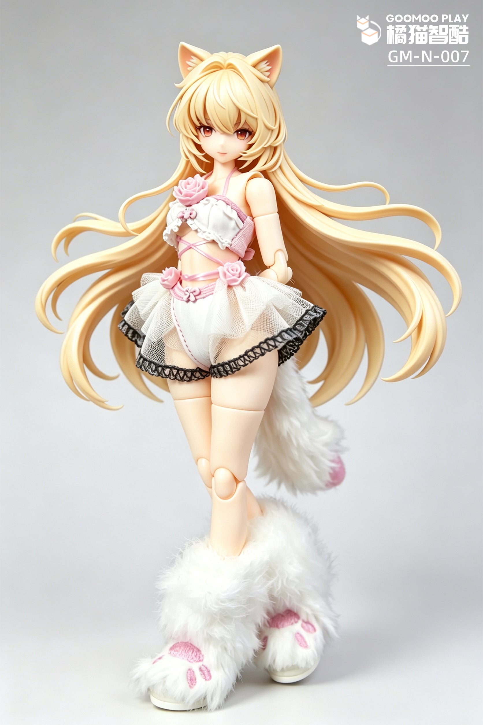 1/12スケール衣装セット – スノーネコ人形の服とファージャケット&ポーブーツ