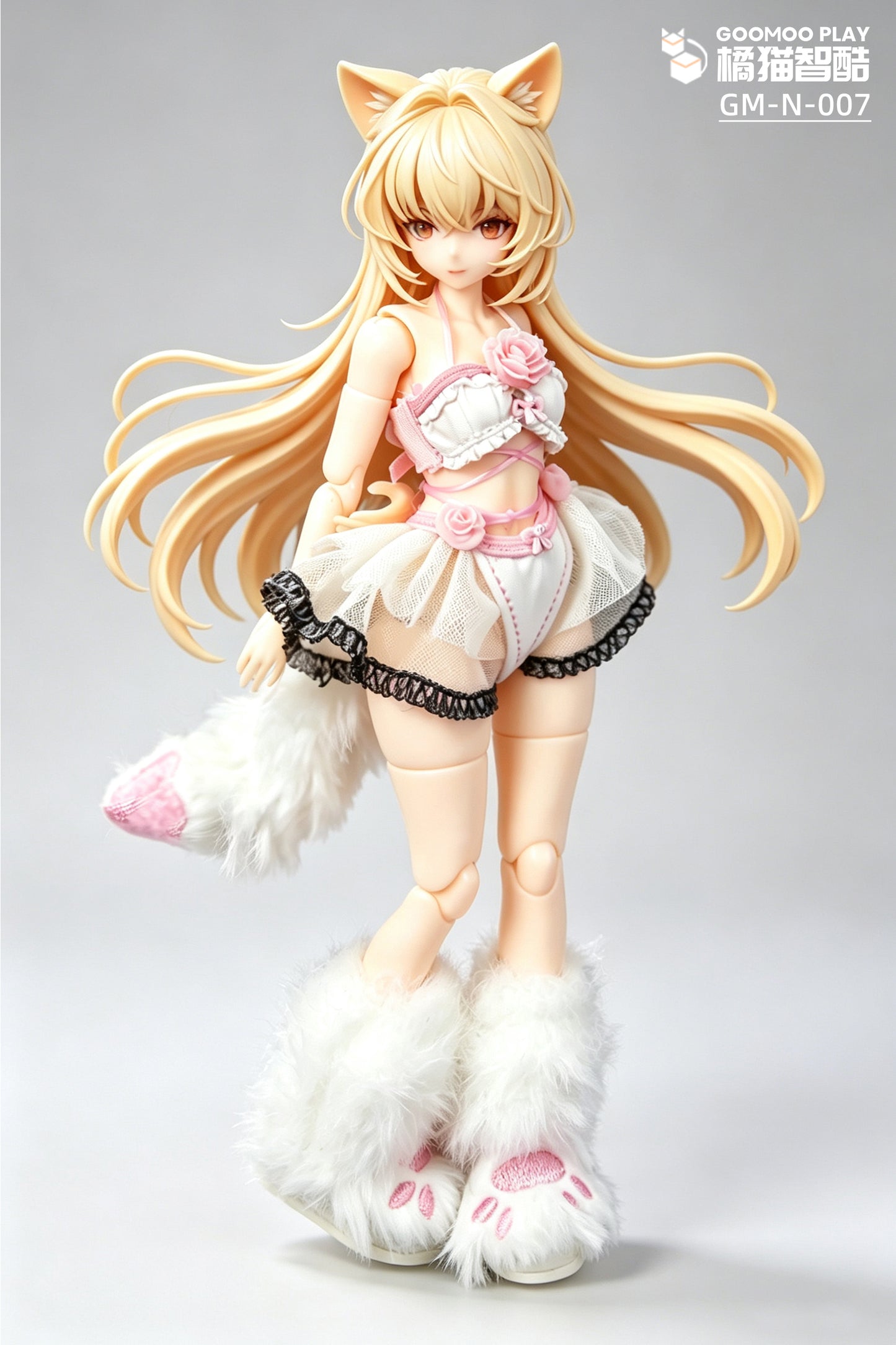 1/12スケール衣装セット – スノーネコ人形の服とファージャケット&ポーブーツ