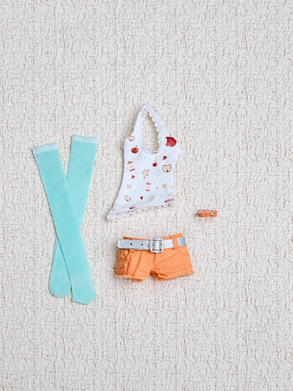 GooMooPlay Fruit Fizz Summer Vibe Azone-Size 1/6 Doll Outfit Set