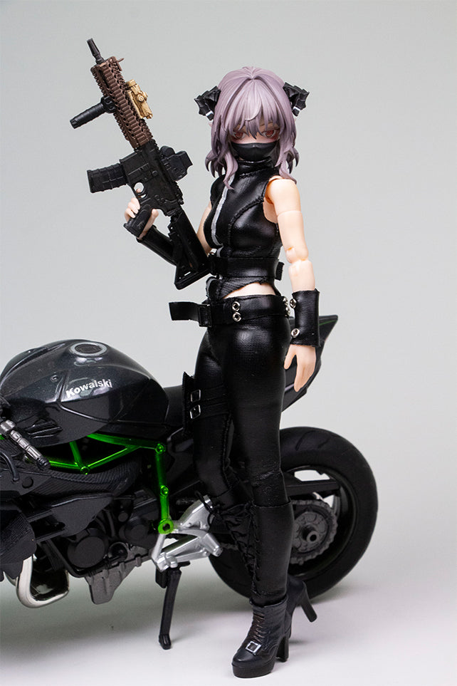 GOOMOOPLAY Black Knight Biker Outfit Set
