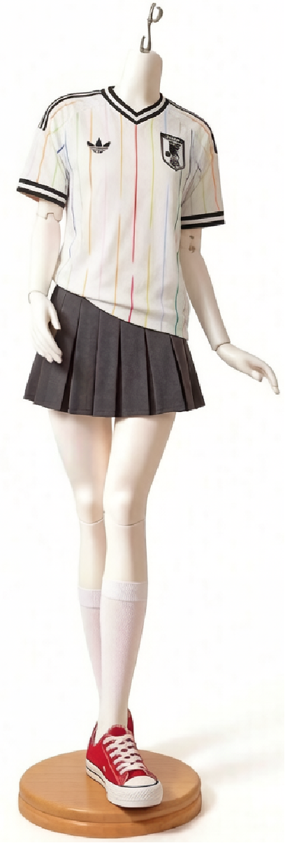 2026年マッチデイ ブロークコアドール グレープリーツスカート