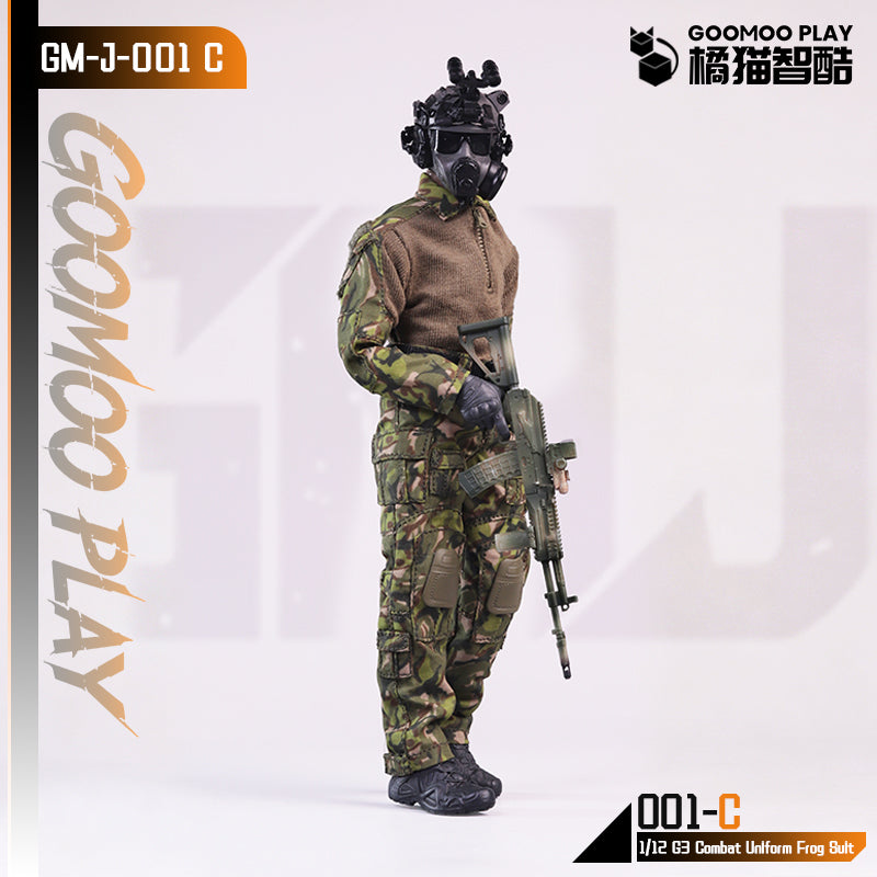 GOOMOO G3 Combat Uniform Frog Suit 1/12 Action Figure Outfit Set