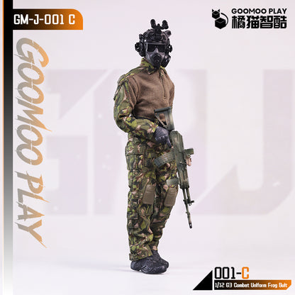 GOOMOO G3 Combat Uniform Frog Suit 1/12 Action Figure Outfit Set