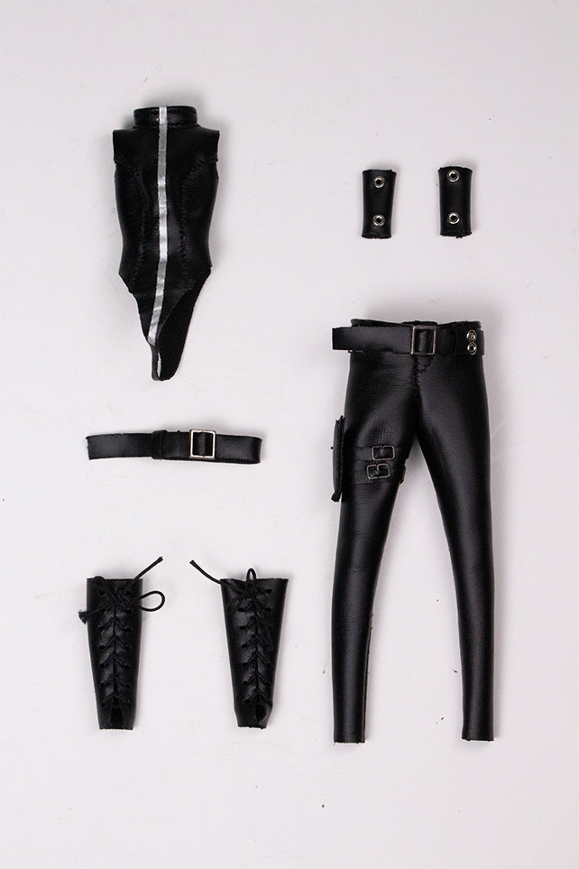 GOOMOOPLAY Black Knight Biker Outfit Set